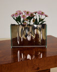 Chrome and Glass Vase