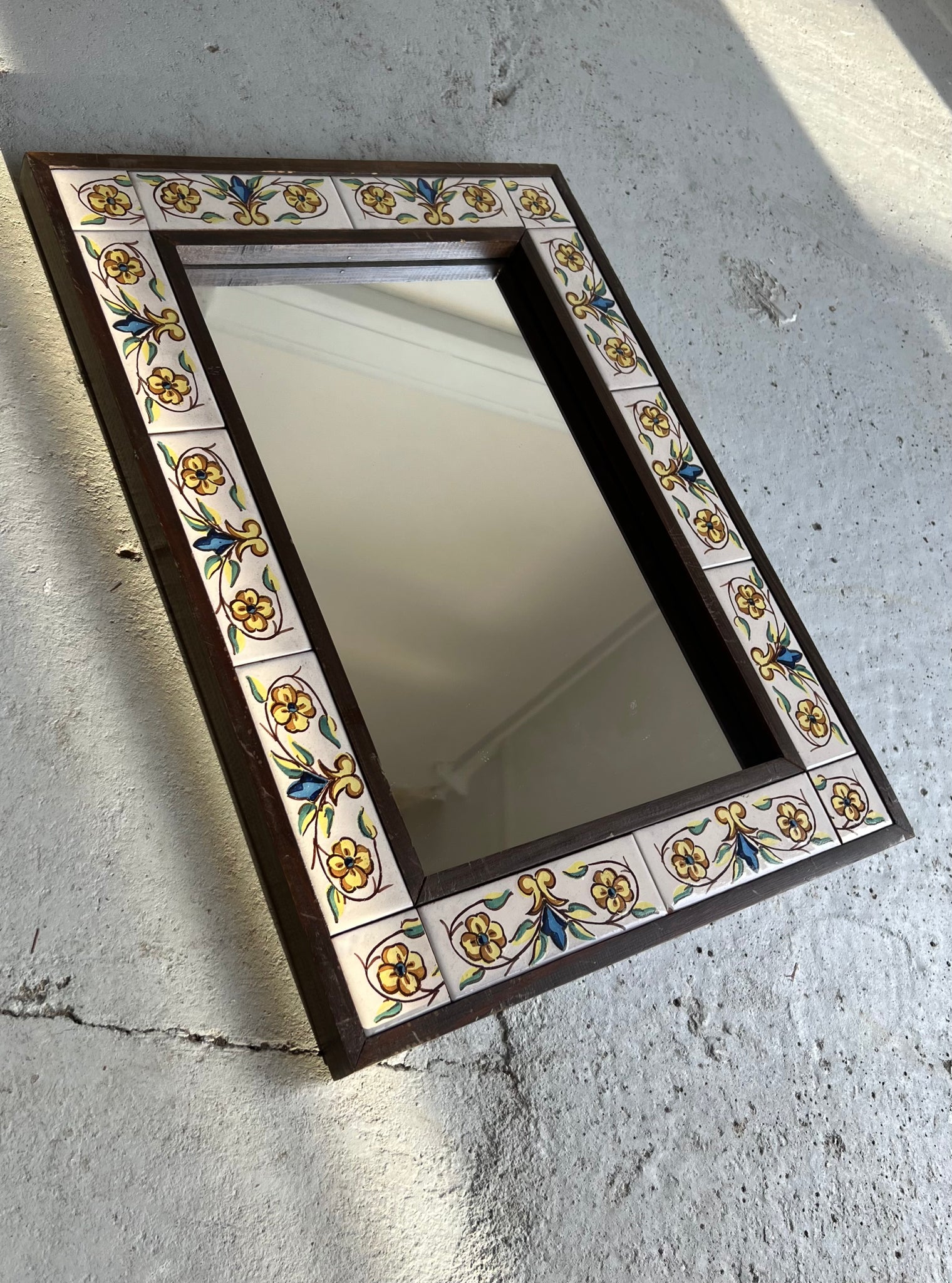 French Tiled Mirror