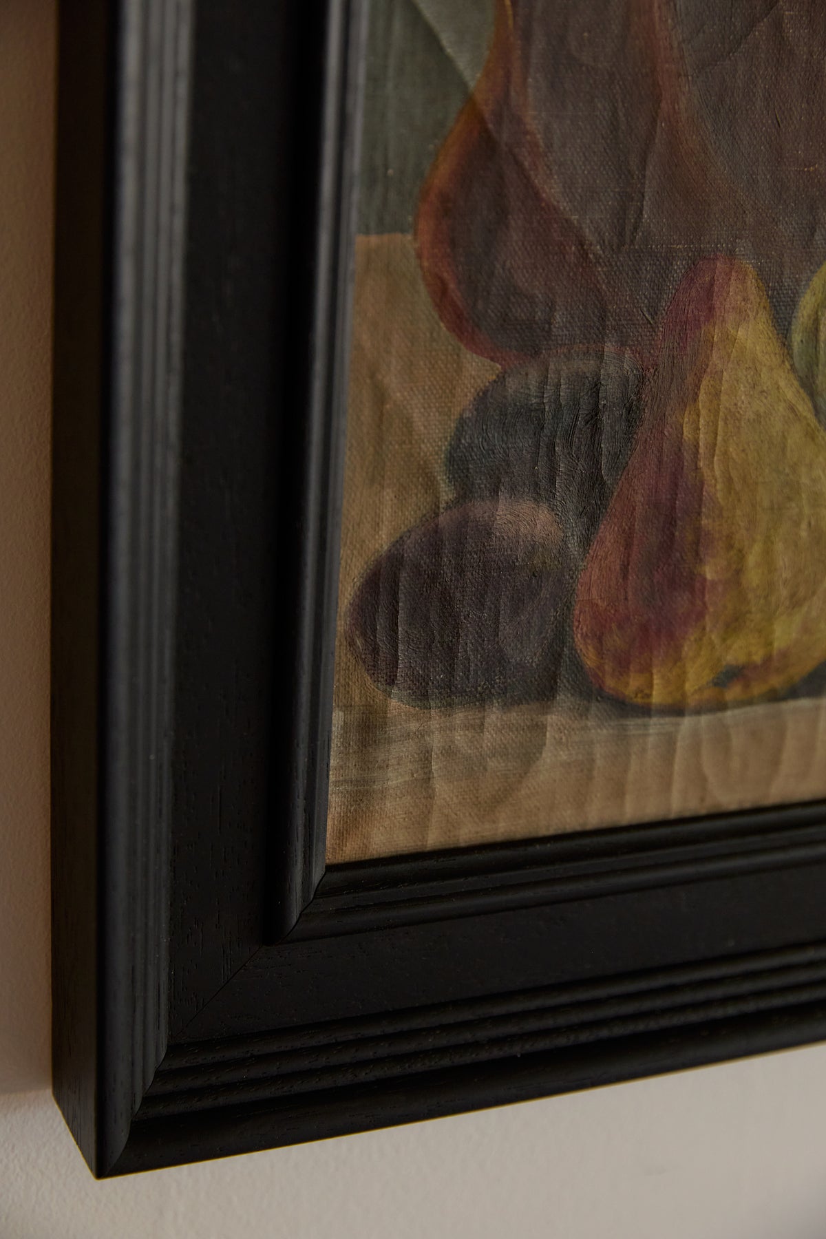 Vintage Framed Still Life Oil Painting – Fruit &amp; Pitcher