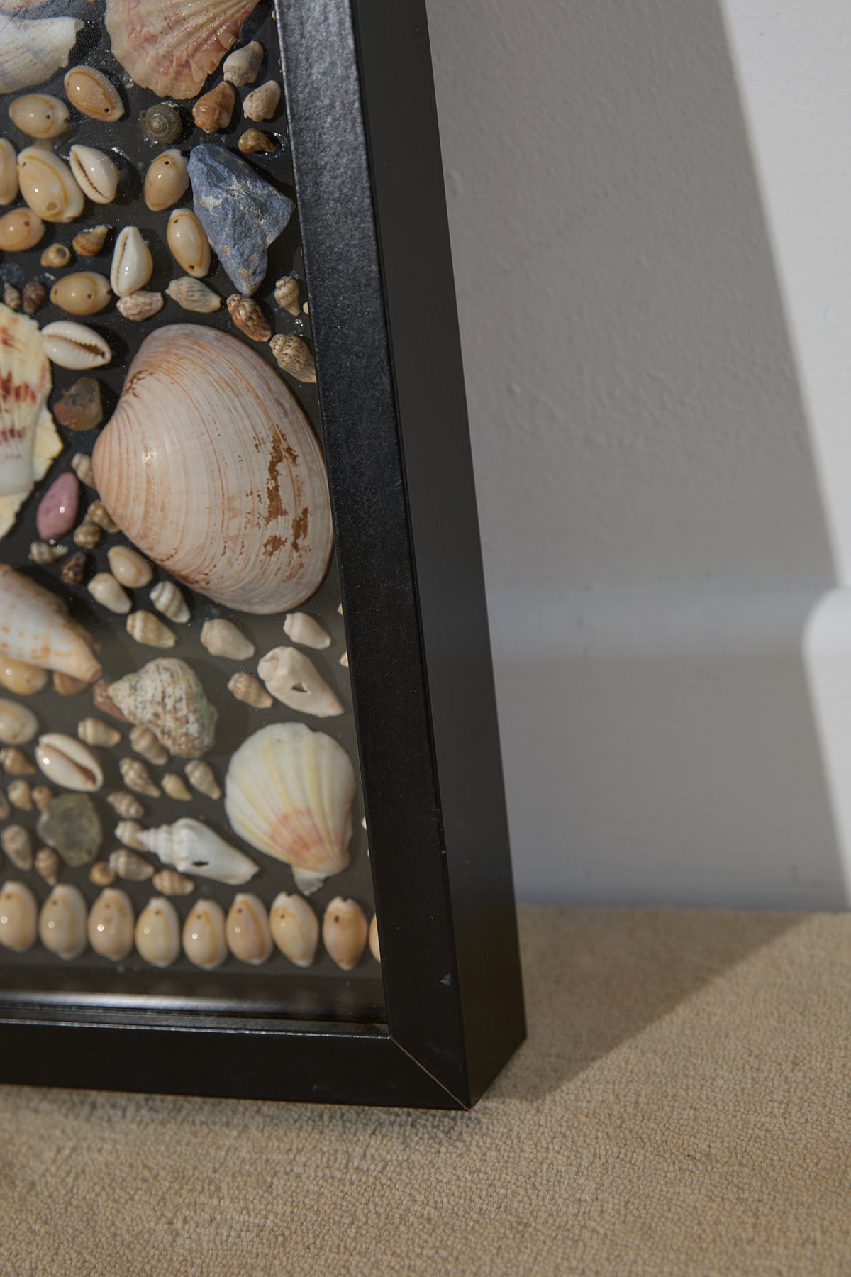 Framed Mosaic Shell Wall Display