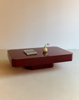 Red Lacquered Coffee Table