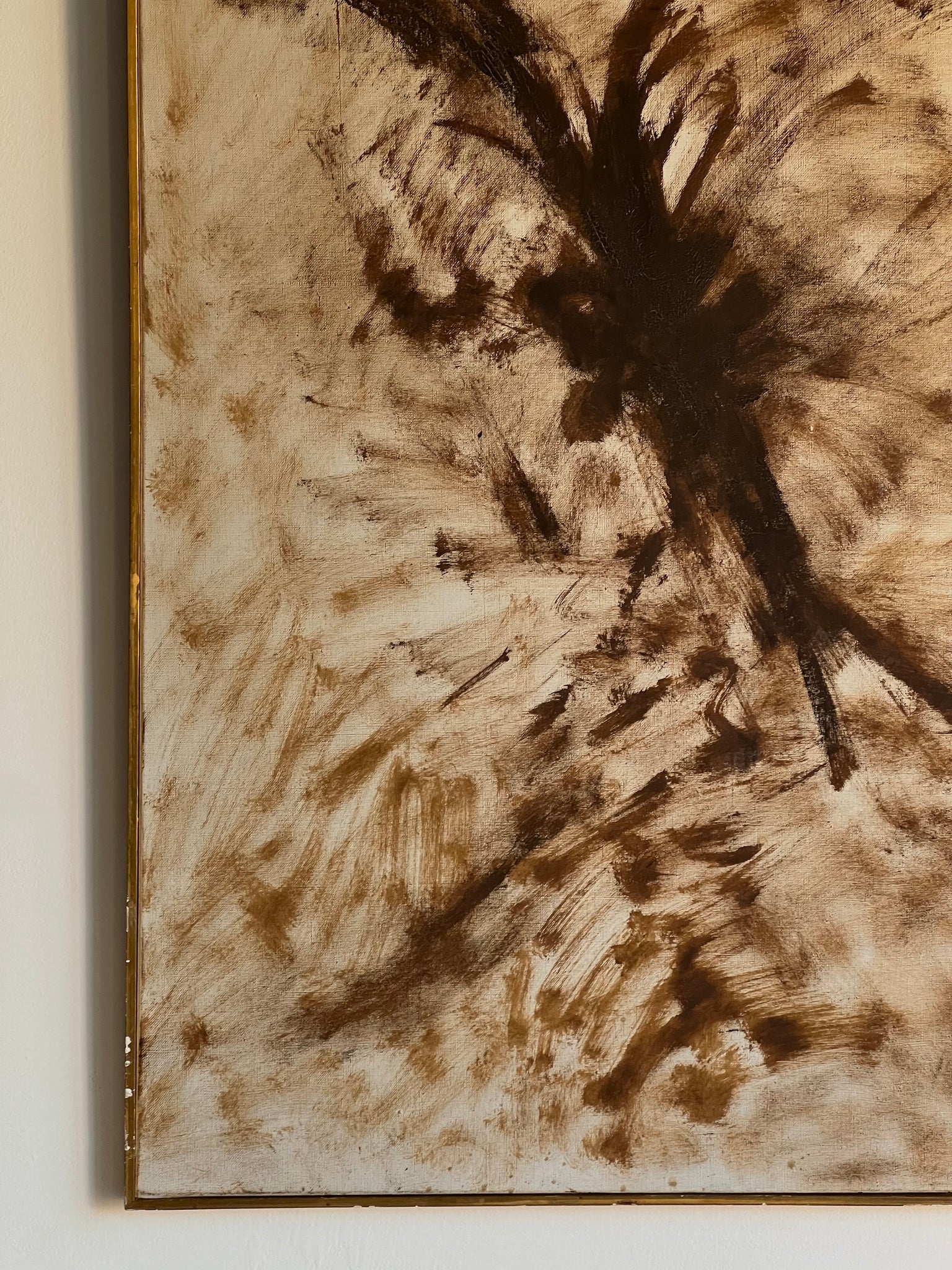 Brown Abstract by Semiramis Zorlu