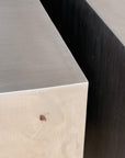 Mid-Century French Modernist Stainless Steel "Cube" Coffee / Side Tables Attributed to Maria Pergay