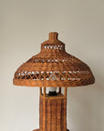 Heywood-Wakefield Style Vintage Wicker Table Lamp
