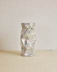 Tall Crushed Chrome Plinth