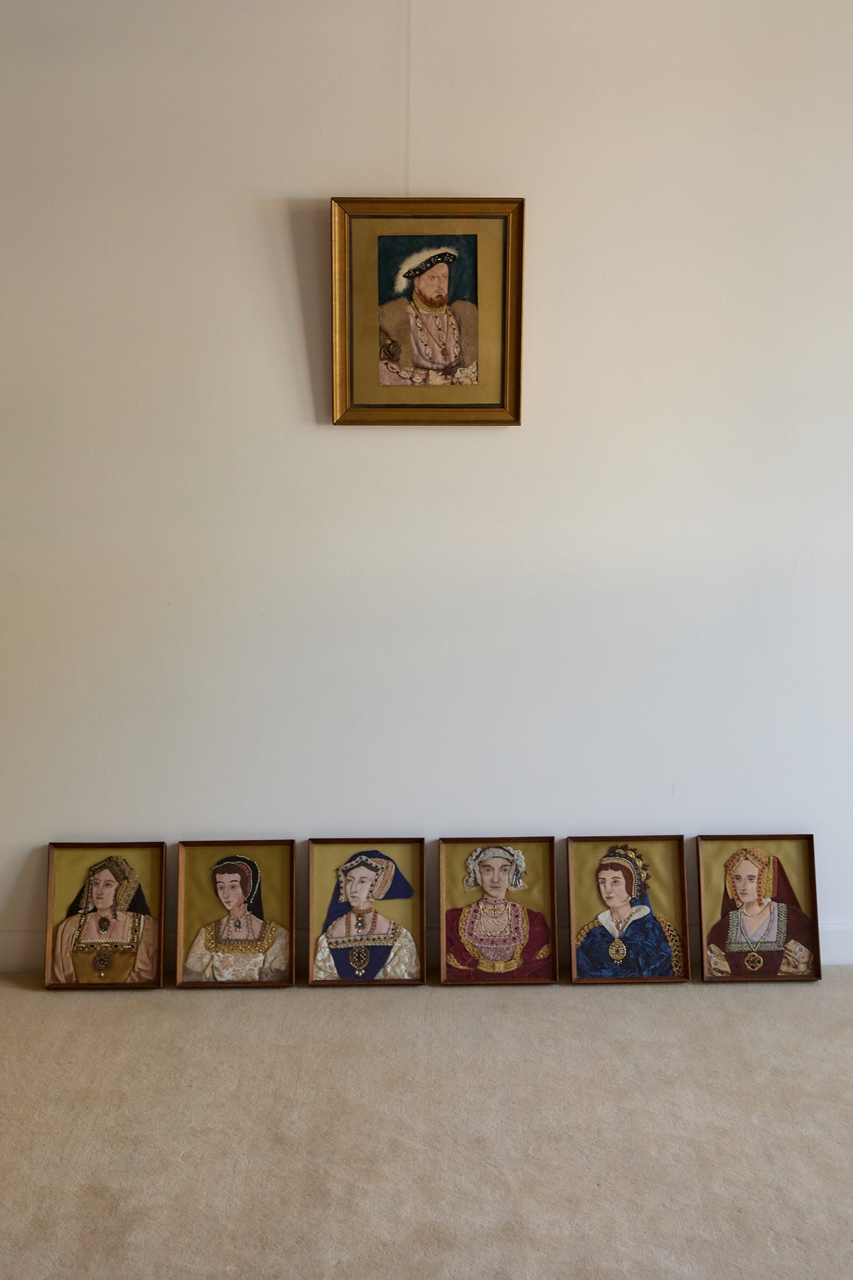 King Henry VIII and His Six Wives Needlepoint by Anne Thomas