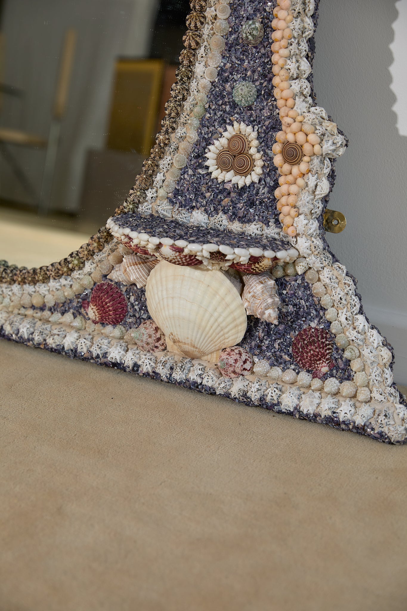Grand Georgian Shellwork Mirror