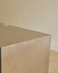Mid-Century French Modernist Stainless Steel "Cube" Coffee / Side Tables Attributed to Maria Pergay