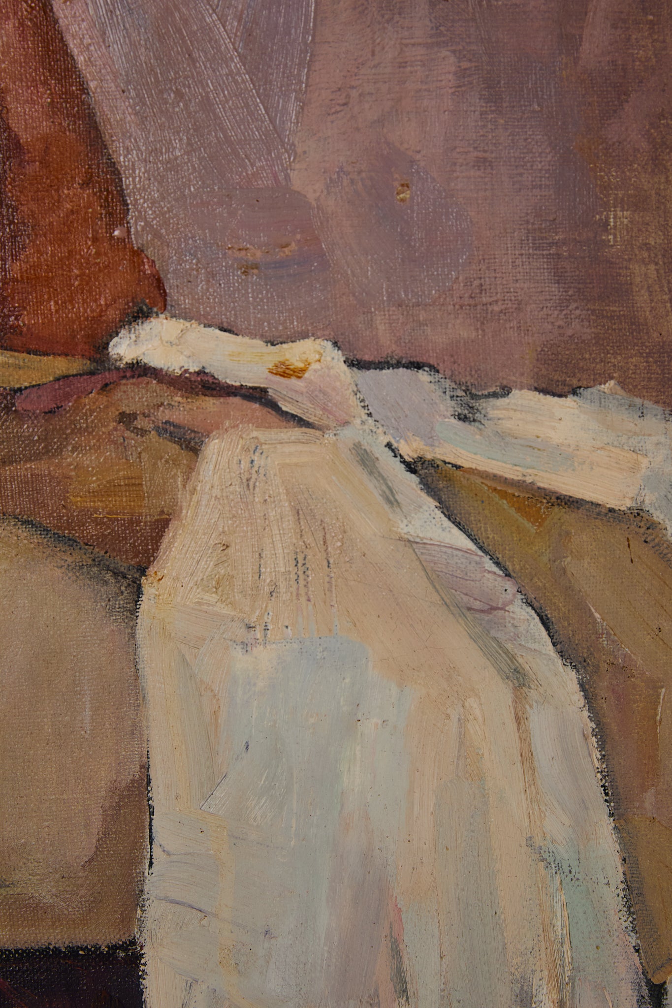 Nude Oil Painting Lilacs