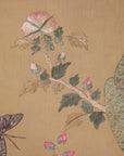 Vintage Chinese Silk Peacock Tapestry