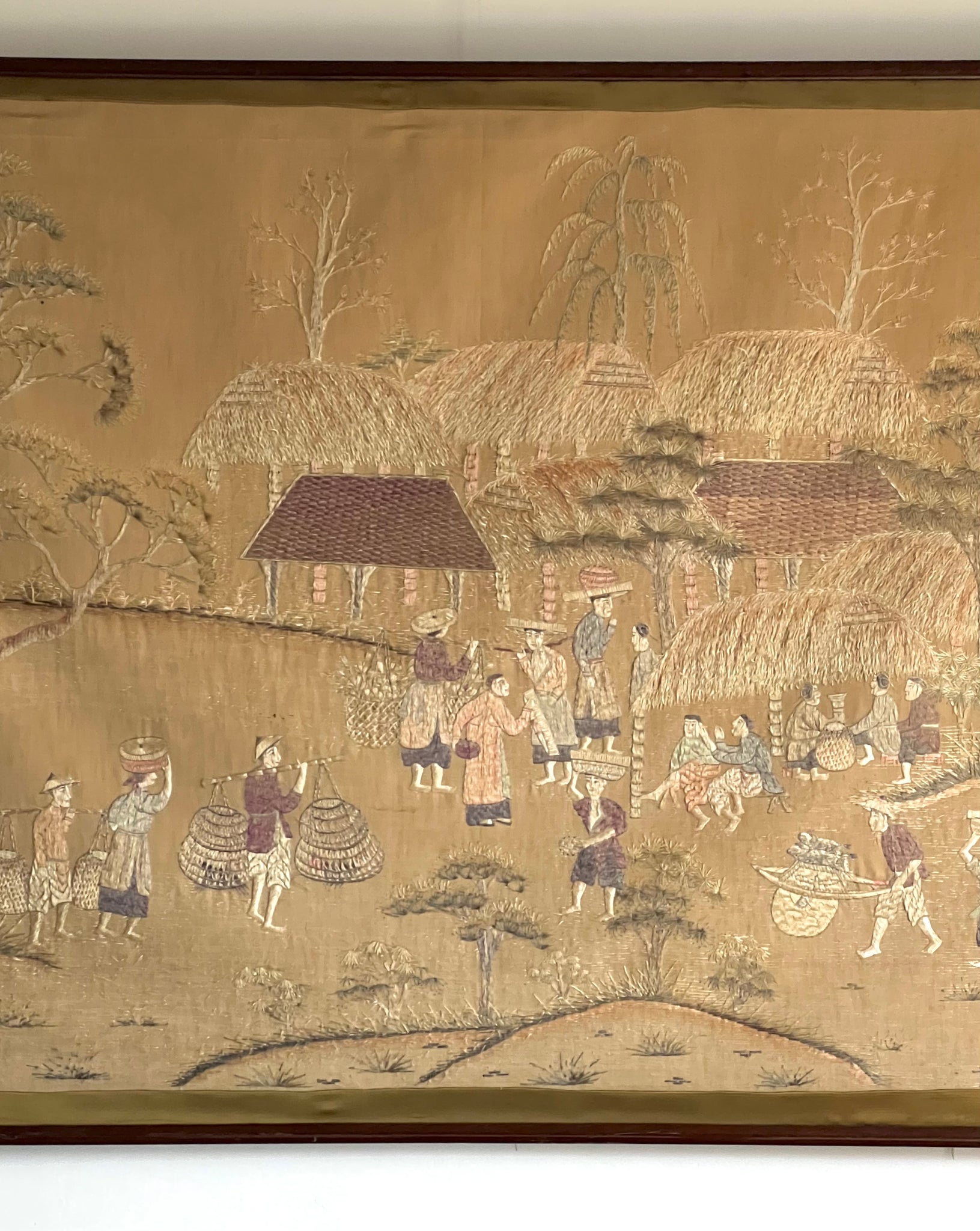 Chinese Tapestry Embroidered on Silk