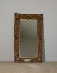 Saddle Oyster Shell Mosaic Mirror