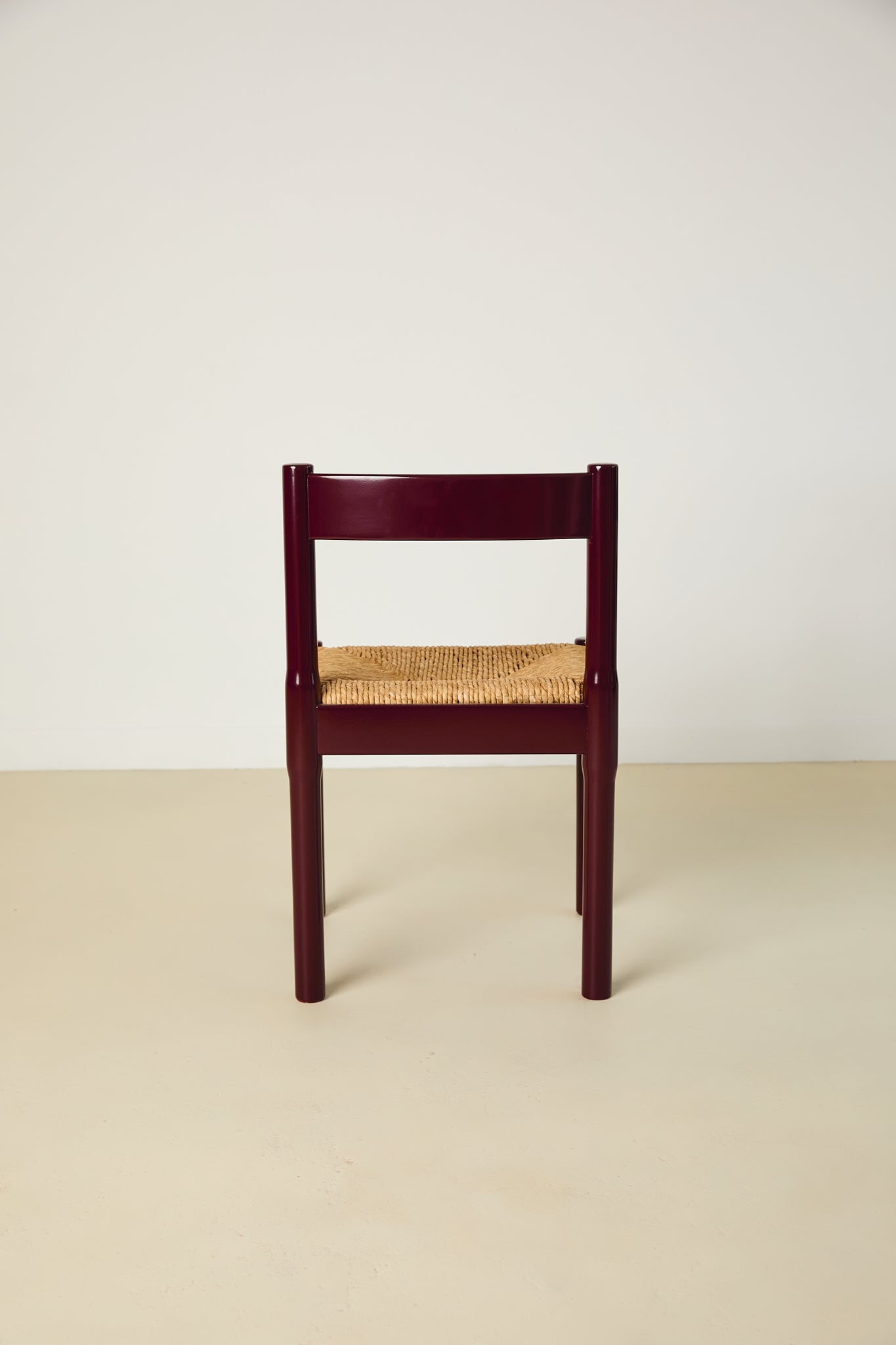 Set of x6 Carimate Dining Chairs Burgundy