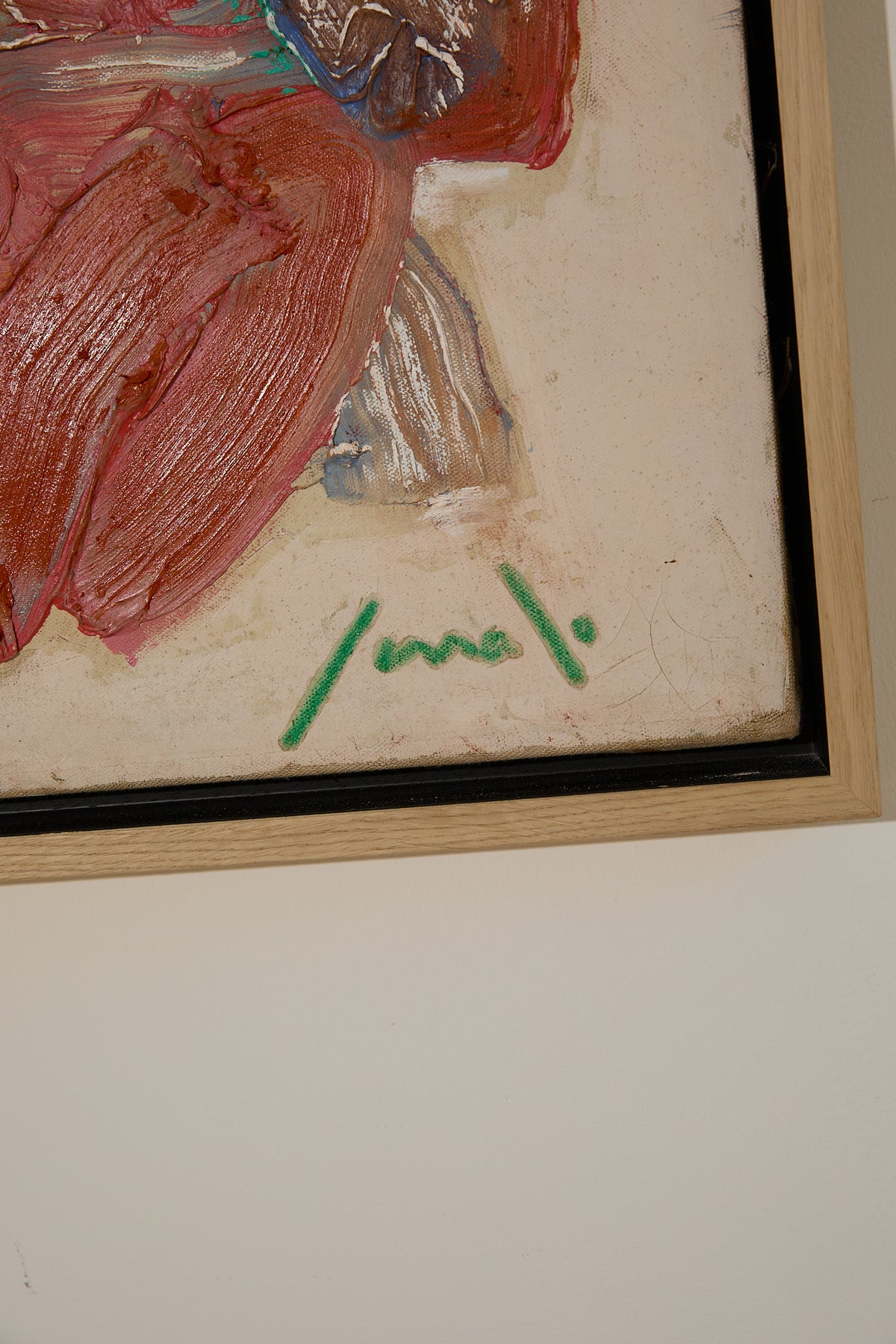 Georges Ferrato (French, b. 1949) “St Antoine” – Original June 1988 Heavy Impasto Painting