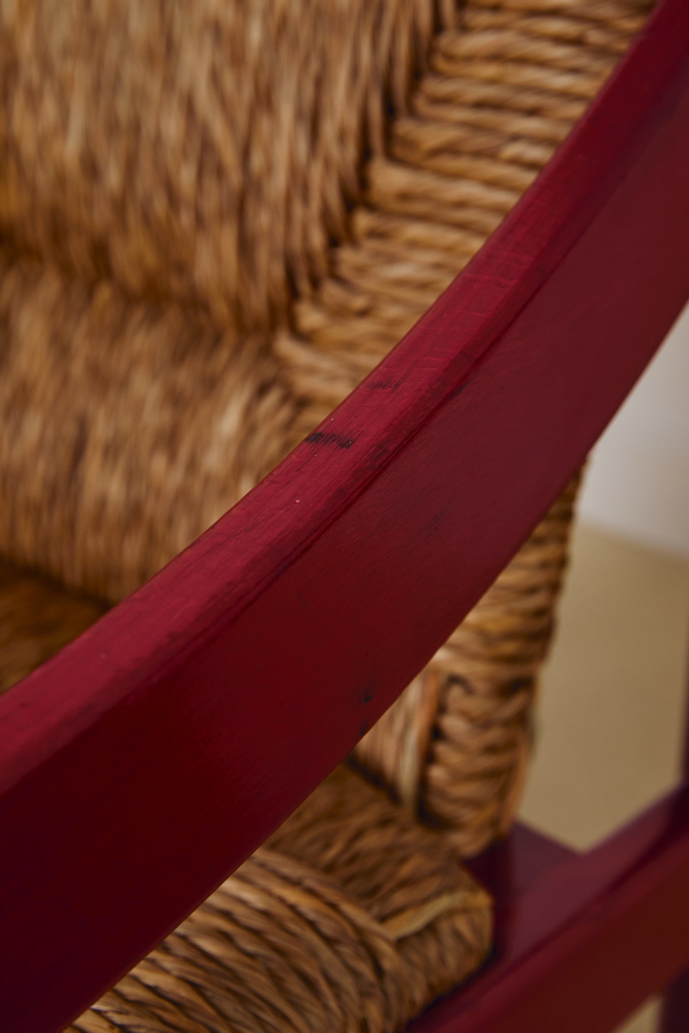 Cassina Carimate Armchair Pair Stained Red