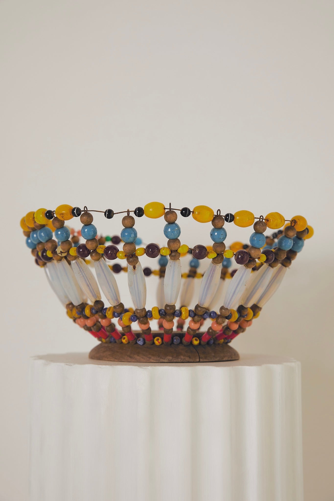 Handmade Beaded Fruit Bowl