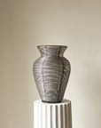 Large Woven Aluminium and Brass Vase