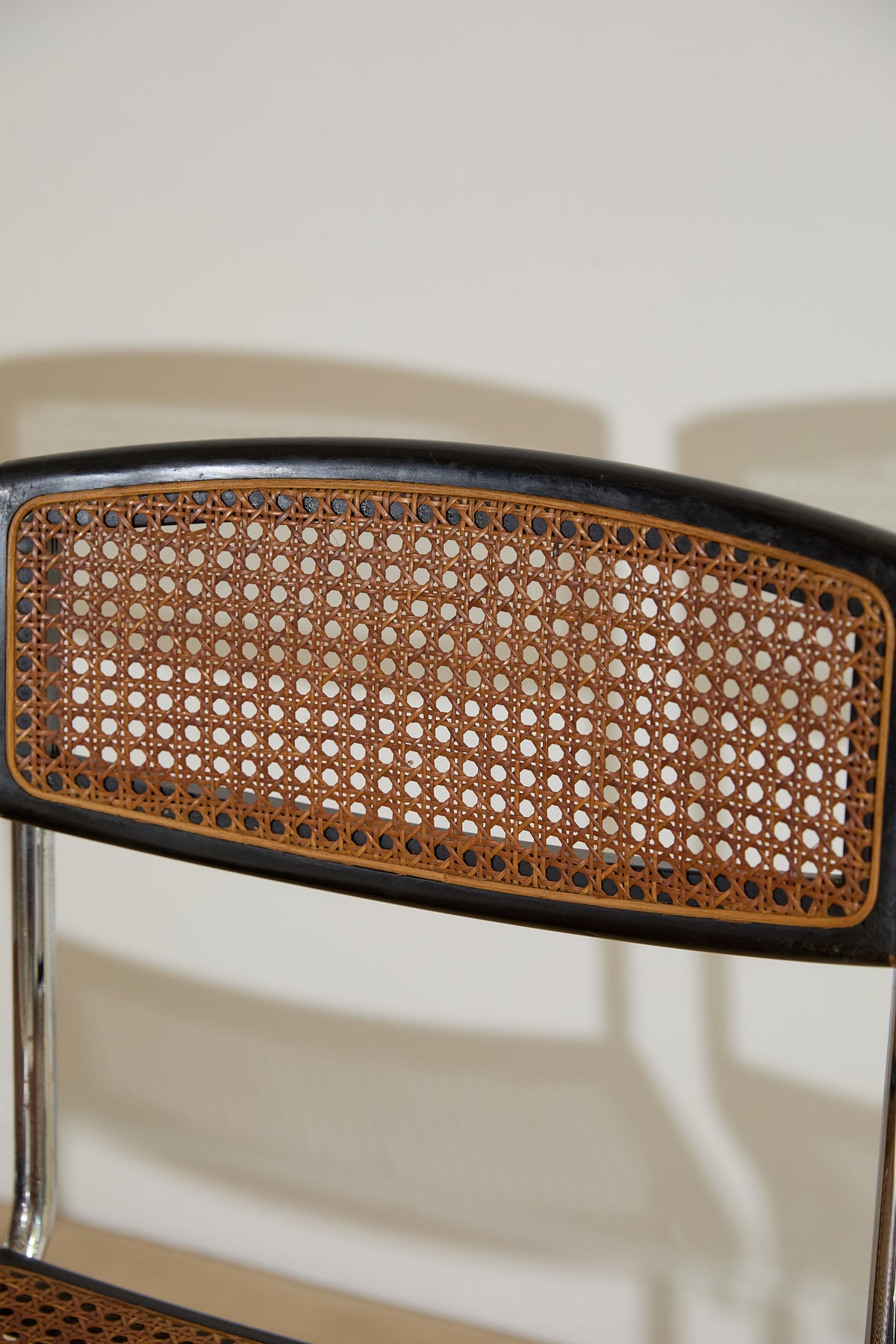 Mid-Century Modern Cesca-Style Cantilever Dining Chairs – Set of 4