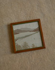 Vintage Japanese Hand-Embroidered Silk Landscape Art – Framed Set of 6