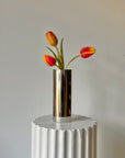 Eye Shaped Chrome Vase