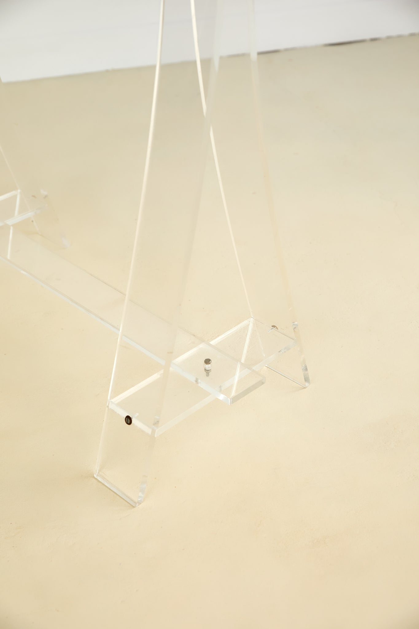 Vintage Glass and Lucite Desk