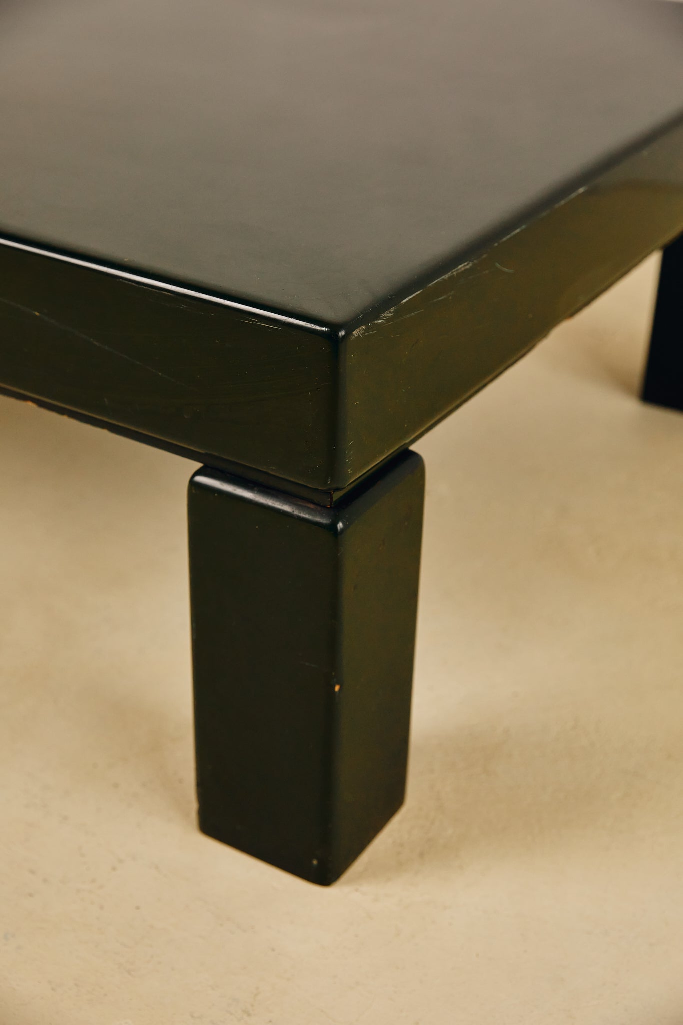 Green Lacquered Coffee Table