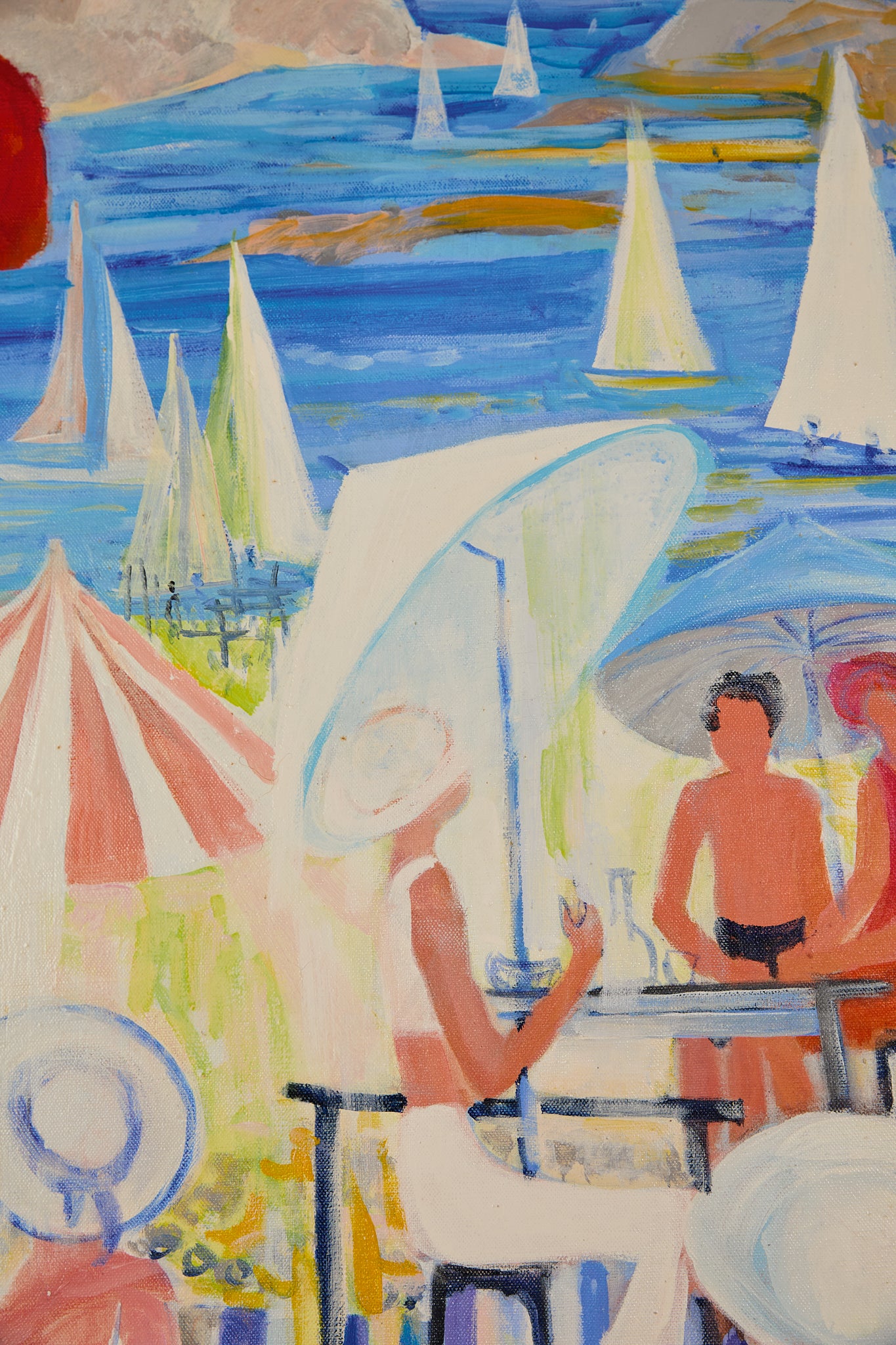 “La Plage un Jour De Fête” by Huguette Ginet Lasnier