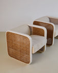 Pair of Rattan Armchairs