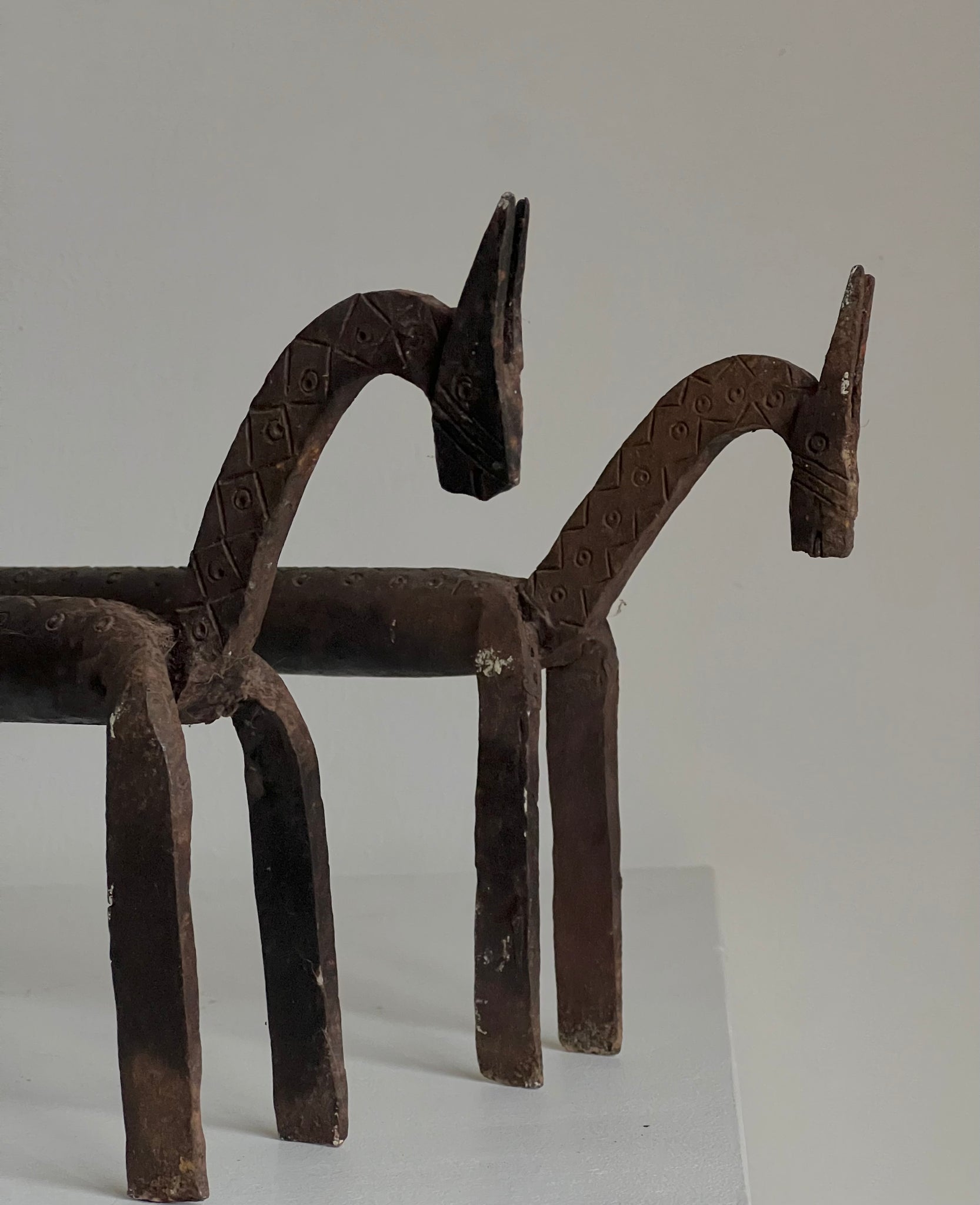 Mid Century Bronze Horse Andrions