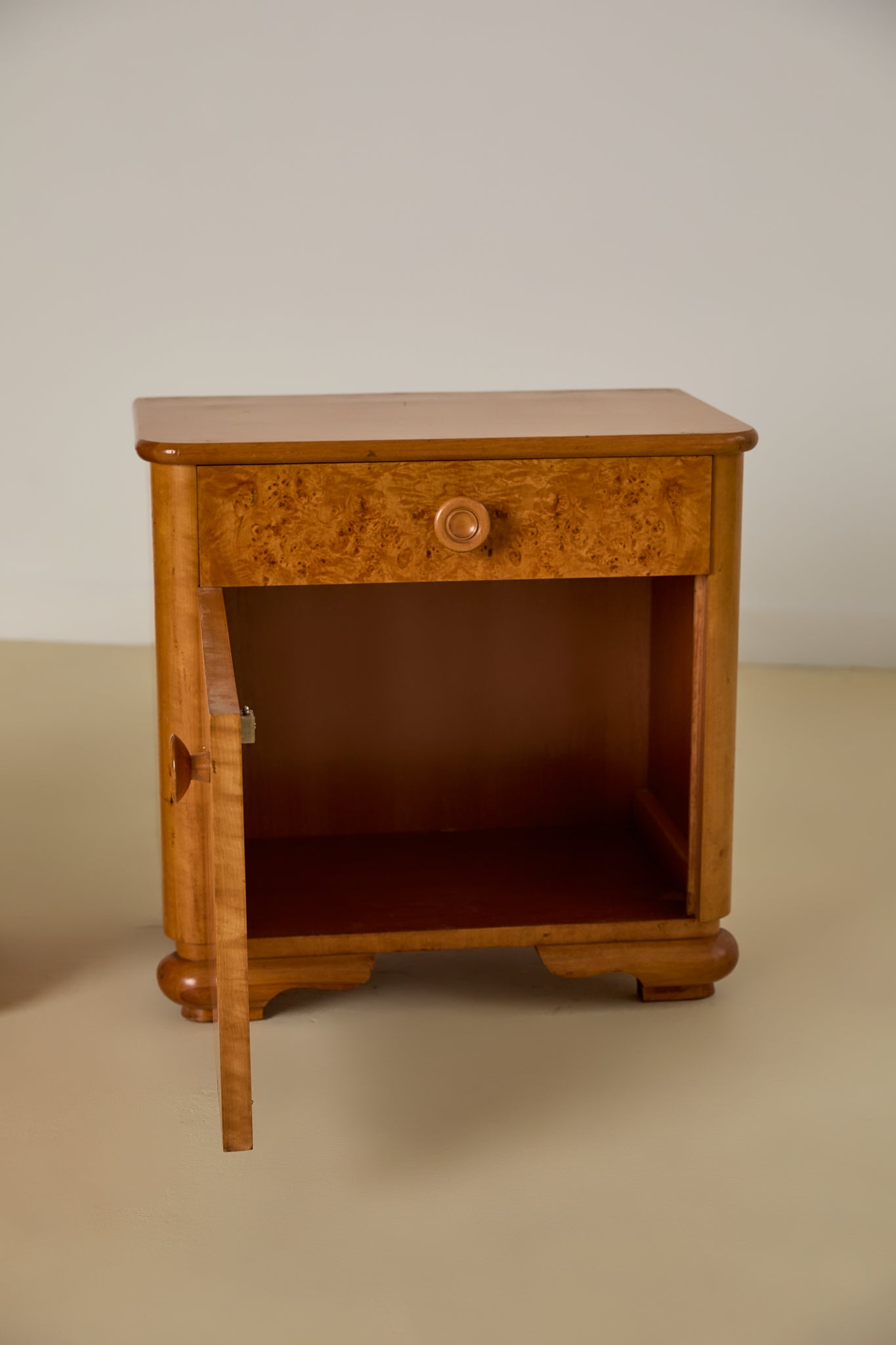 Burl Bedside Tables