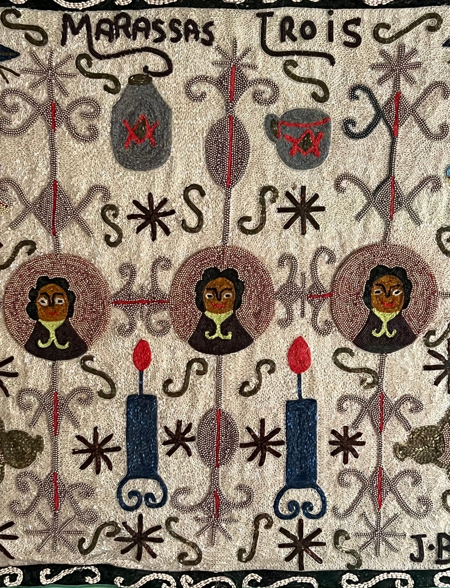 “Marassas Trois” Haitian Vodun Tapestry