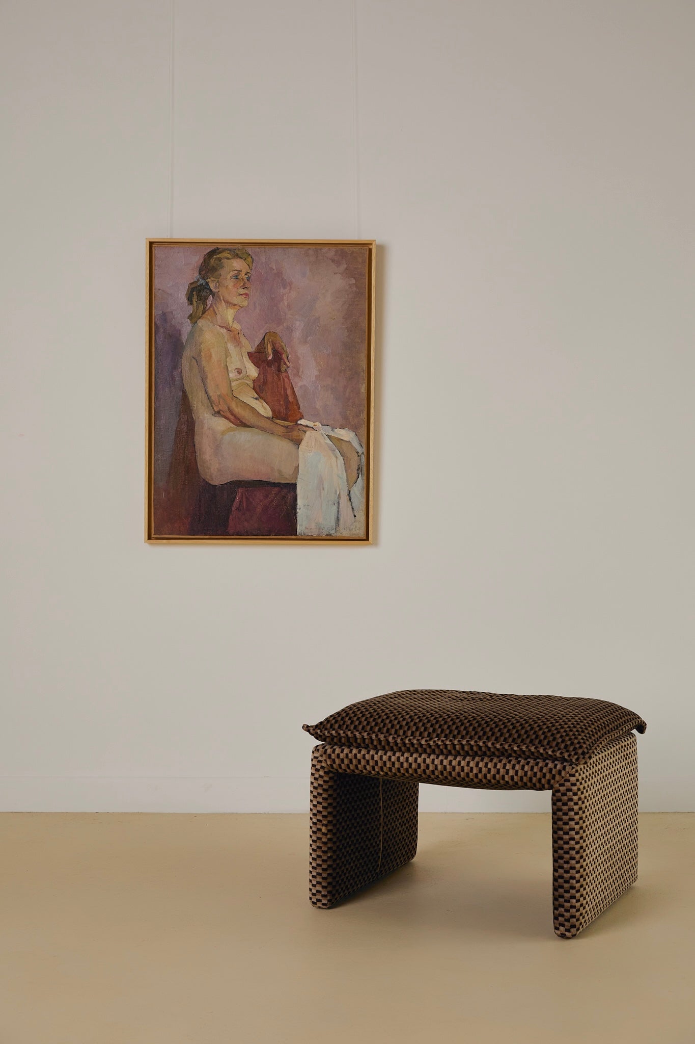 Nude Oil Painting Lilacs