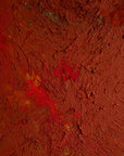 Vintage Mid-Century Abstract Expressionist Monochrome Red Canvas (c. 1960s–1970s)