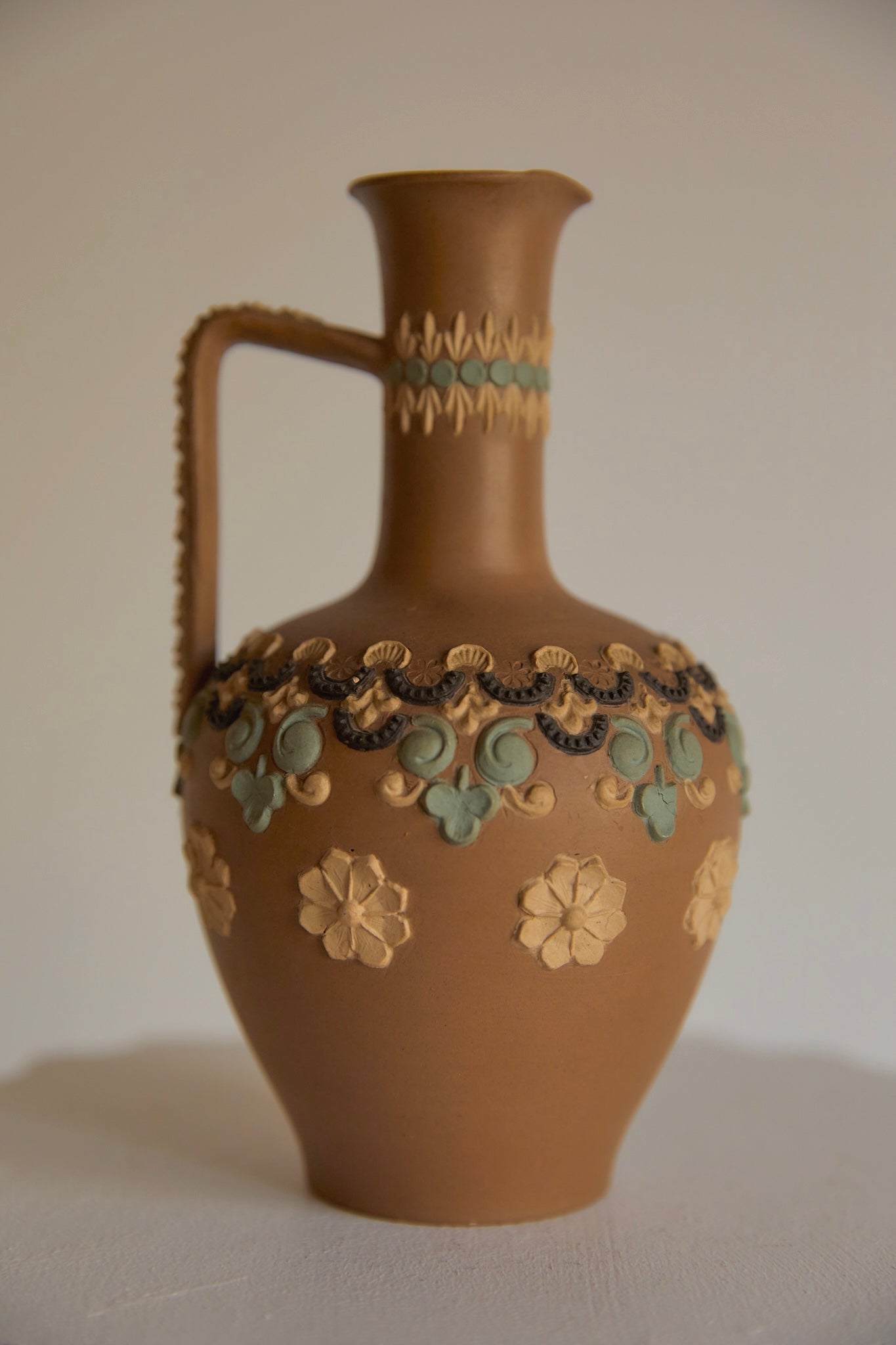 Antique Doulton Lambeth Silicon Ware Pitcher