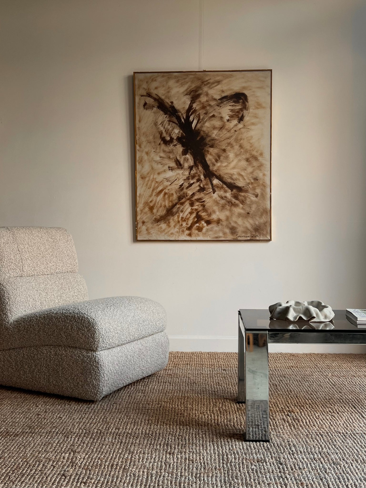 Brown Abstract by Semiramis Zorlu