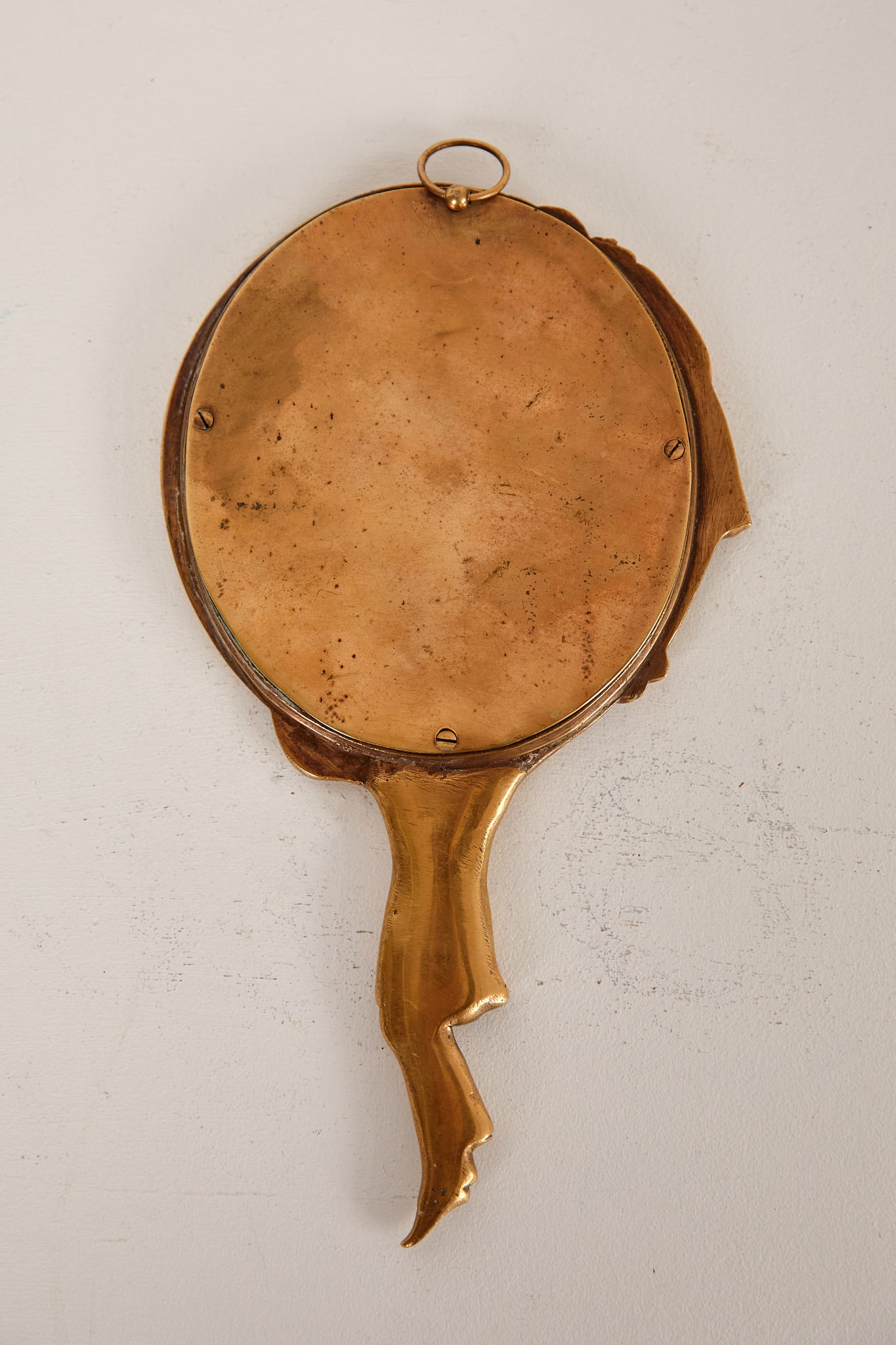 French Art Nouveau Brass Vanity Mirror c.1900 No. 2