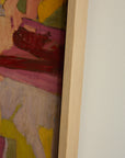 Mid-Century Abstract Expressionist Oil Painting – École de Paris, 1956