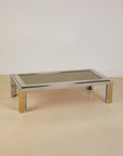 Romeo Rega Silver and Brass Coffee Table