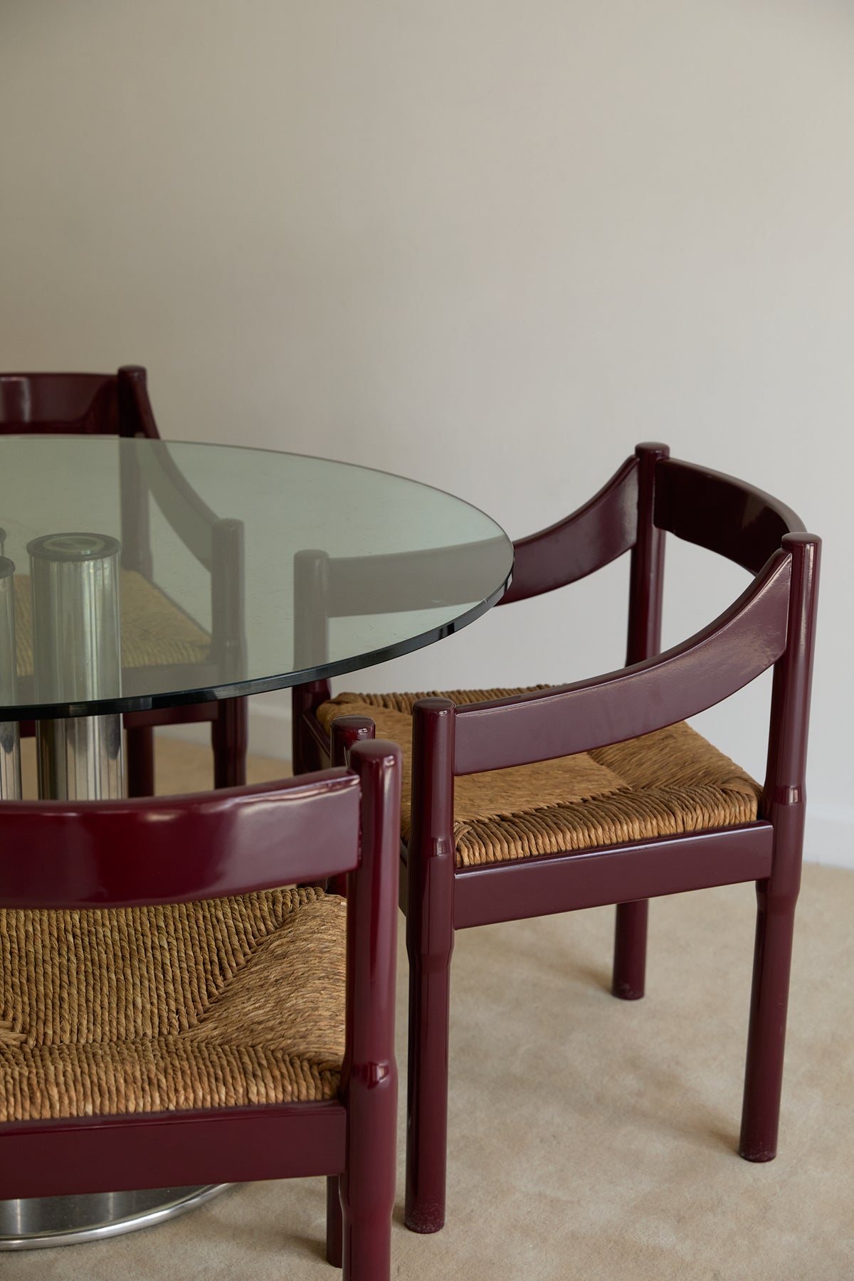 Carimate Carver Chair Burgundy