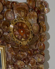 Saddle Oyster Shell Mosaic Mirror