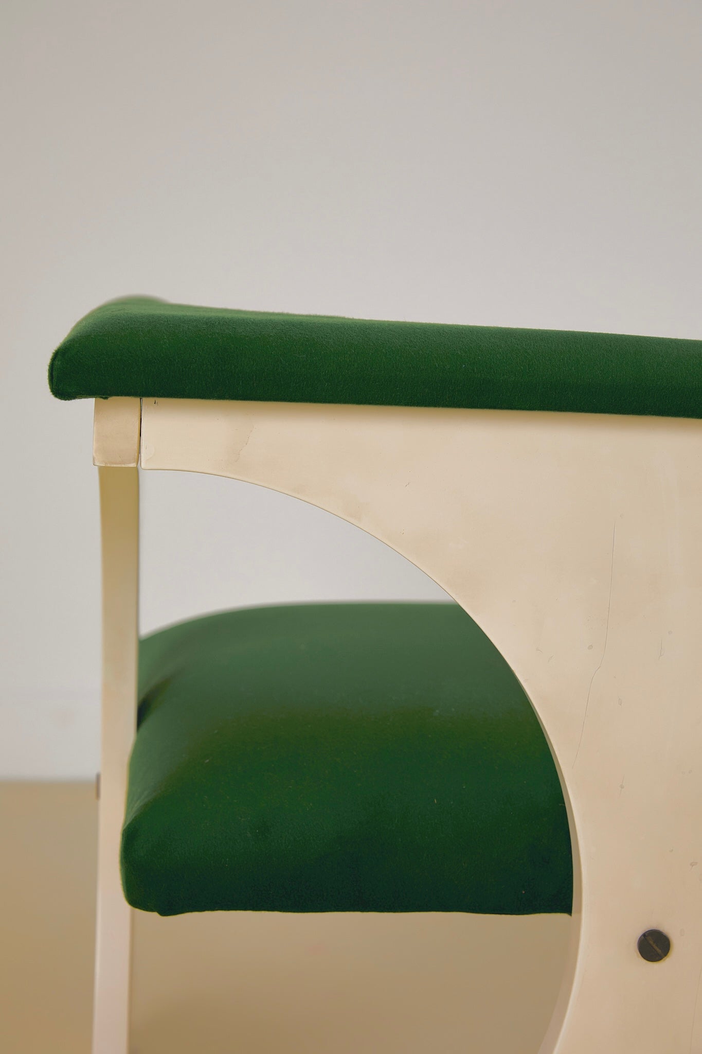 Green Velvet Space Age Armchair
