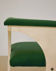 Green Velvet Space Age Armchair