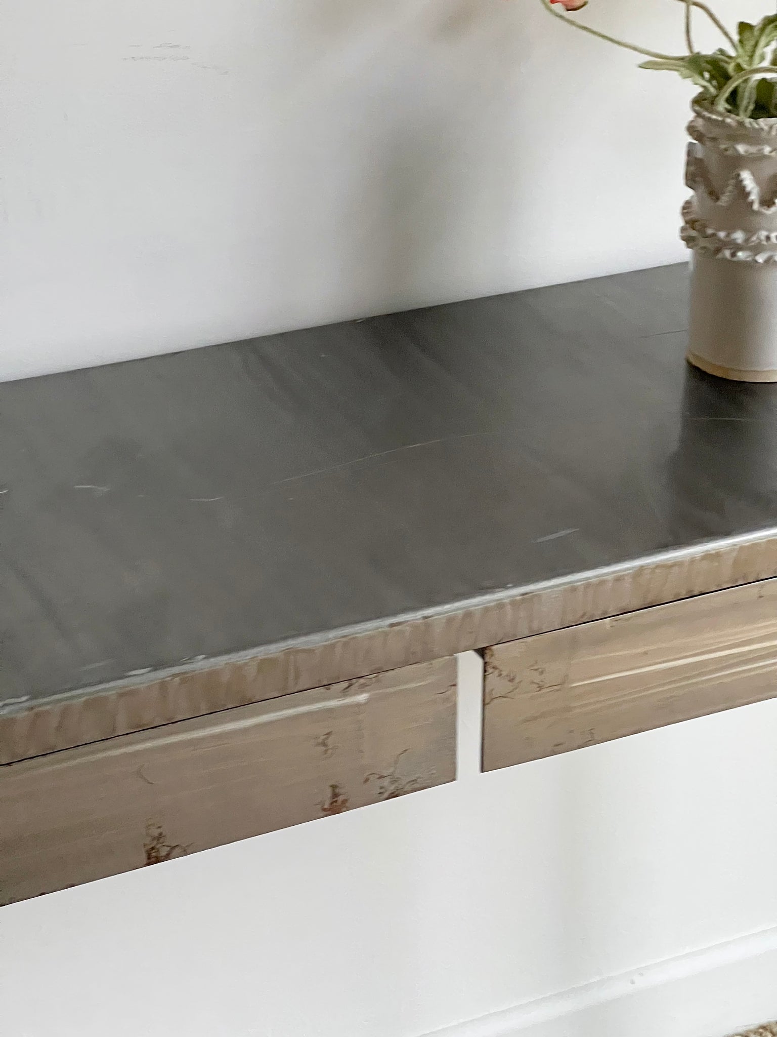 Metal Console Table With Drawers