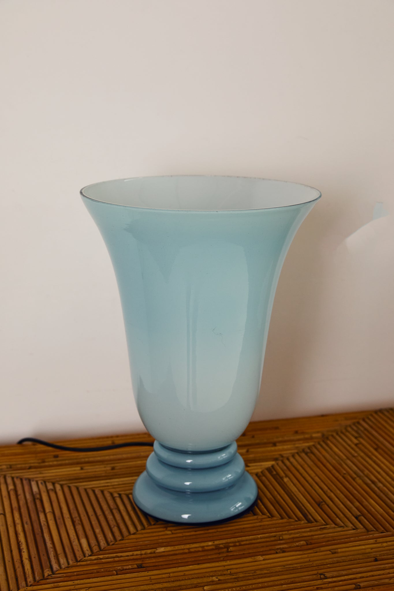 Blue Glass Uplighter