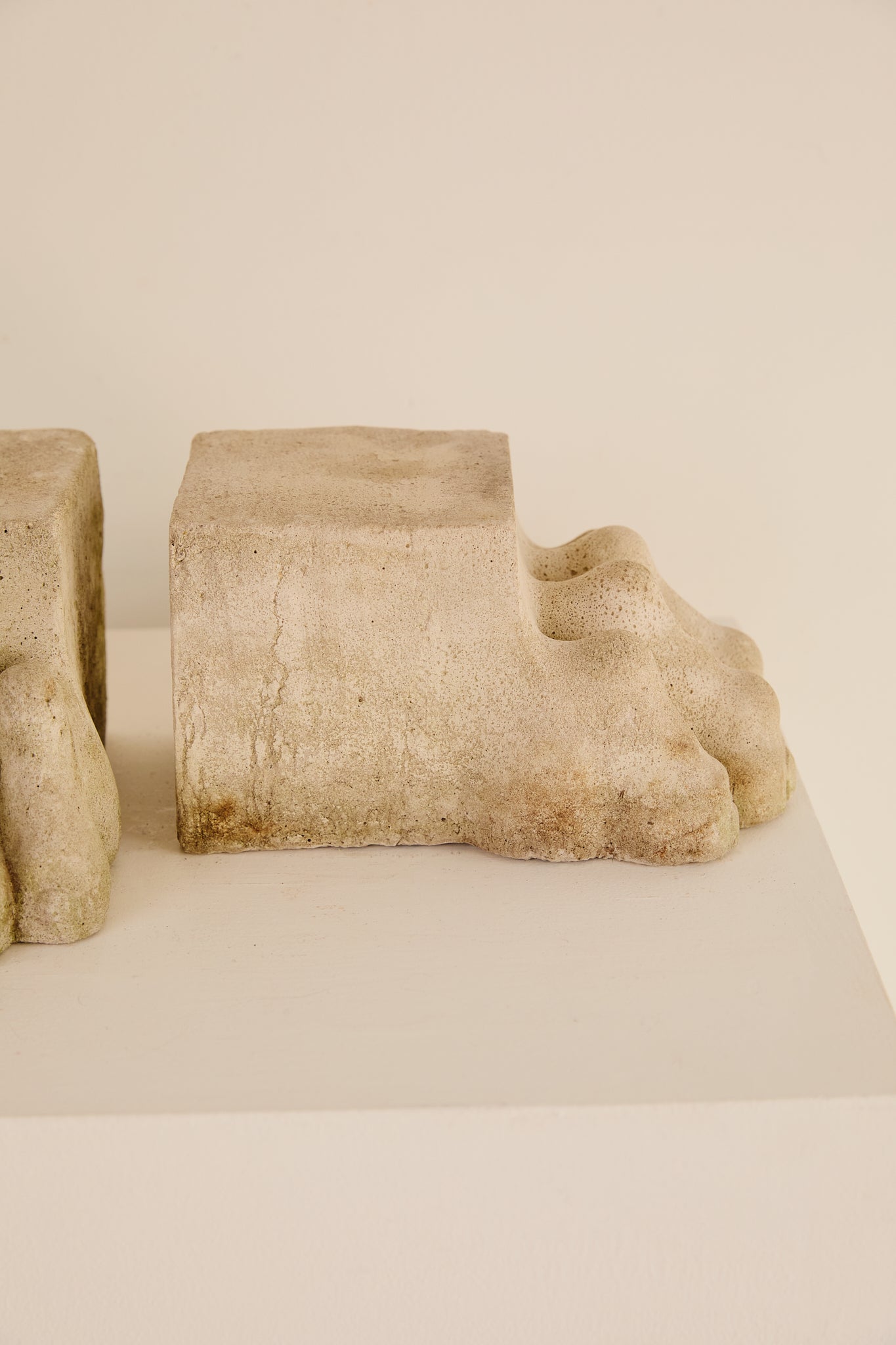 Decorative Pair of Carved Stone Lions Paws