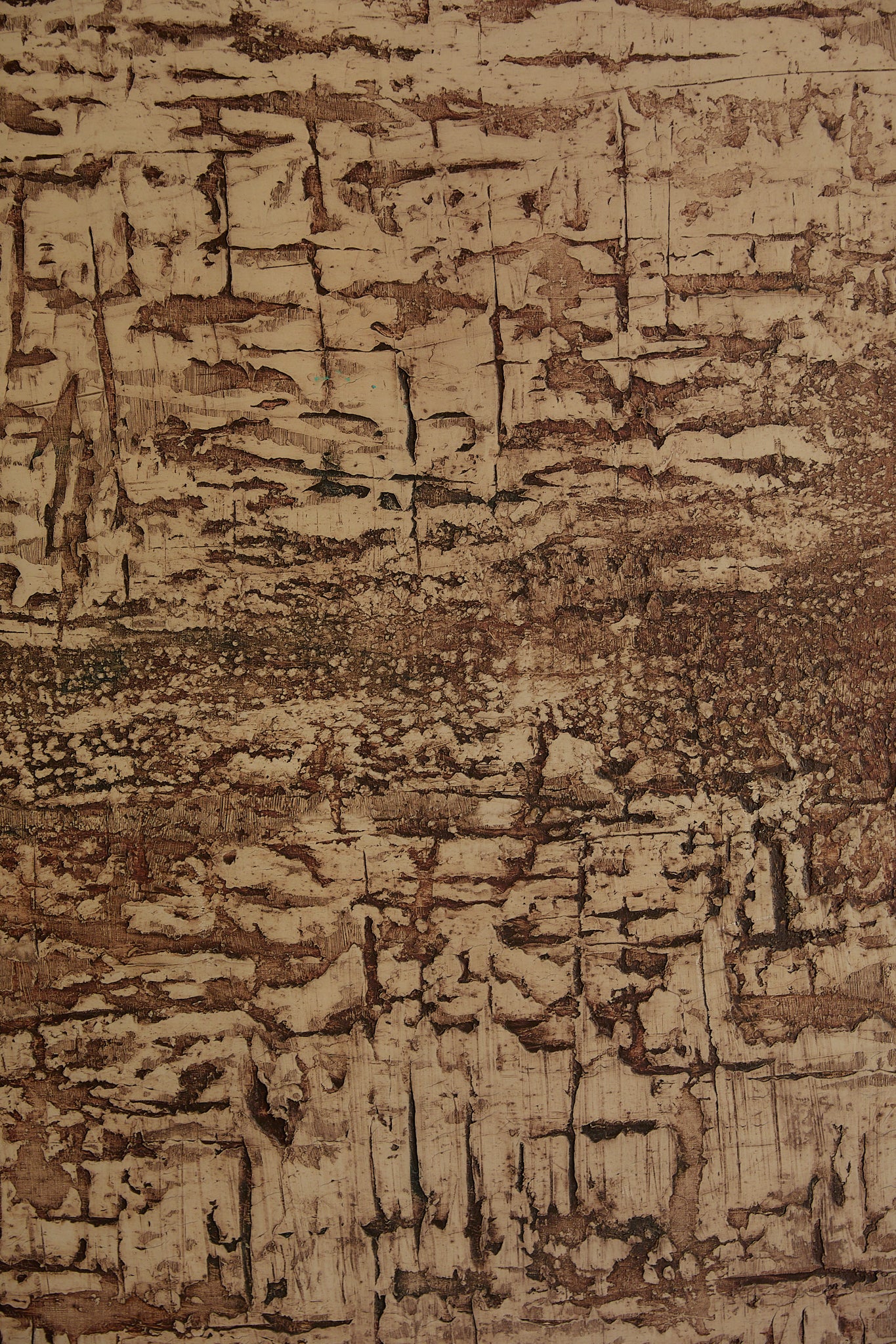 Mid-Century Modern Abstract Mixed-Media Painting by Sautrec, 1973