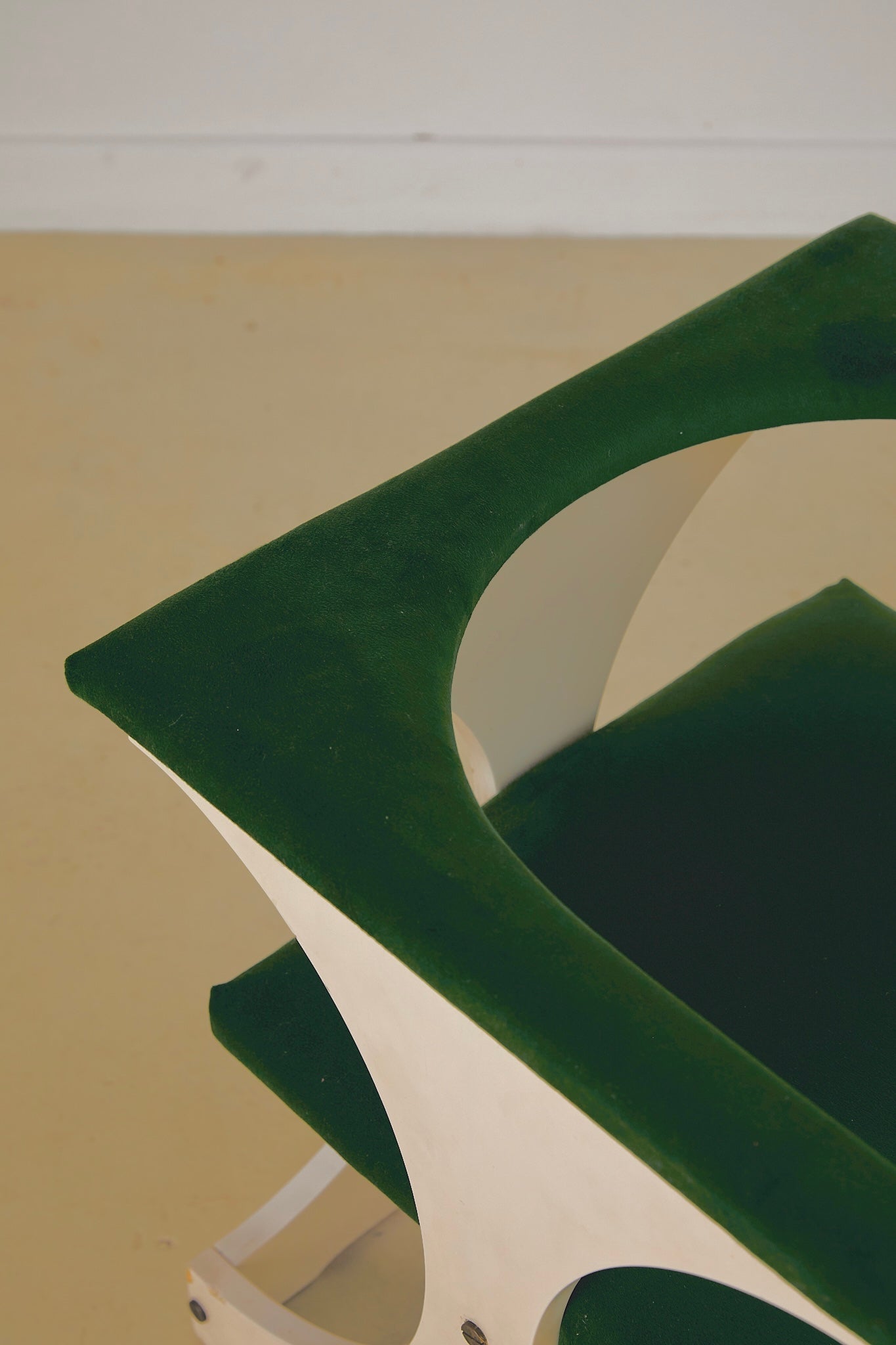 Green Velvet Space Age Armchair
