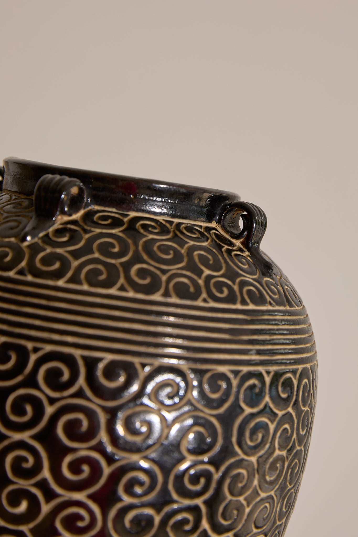 Scroll Pattern Vase