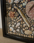 Framed Mosaic Shell Wall Display