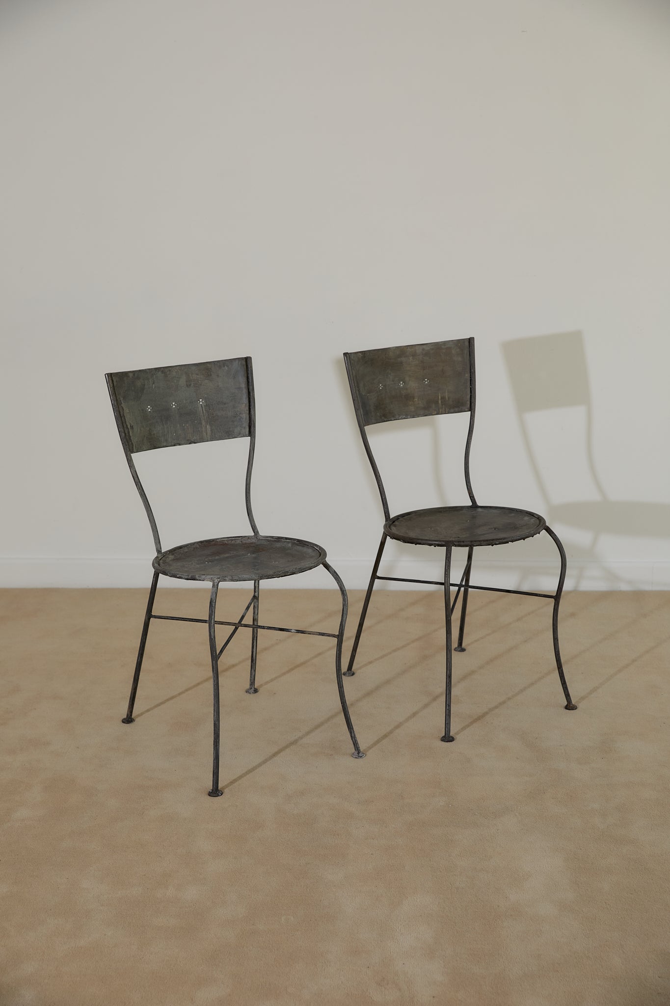 Vintage Metal Bistro Dining Set (Table &amp; 2 Chairs)